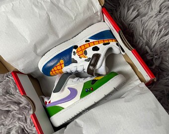 Boys Toy Story Buzz & Woody Design Trainers Sneakers UK Sizes 6-12