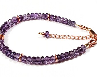 AAA++ Quality Alexandrite Bracelet's|Alexandrite Faceted Beaded Bracelet| Sparkling Alexandrite Gemstone Beads|Color Change Alexandrite Bead