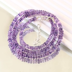 Extremely Beautiful-Purple Sapphire Bead AAA++ Sapphire Carved Rondelle Beads 4X5 MM Carved Melon Bead Purple Sapphire Pumpkin Bead Necklace