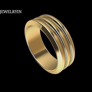 925 スターリング シルバーの重厚なコートシェイプの楕円形断面の結婚指輪、結婚指輪バンド / ハットン ガーデン ロンドン ジュエラーズ バンド。
