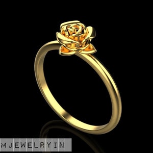 925 sterling silver Rose ring, Women rose ring jewellery, Engagement ring.