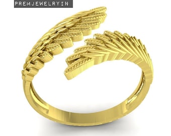 Verstellbarer Schutzengel-Engel-Ring aus Sterlingsilber