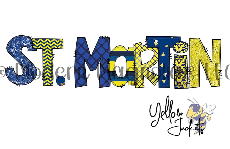 St.martin Yellow Jackets Digital PNG - Etsy
