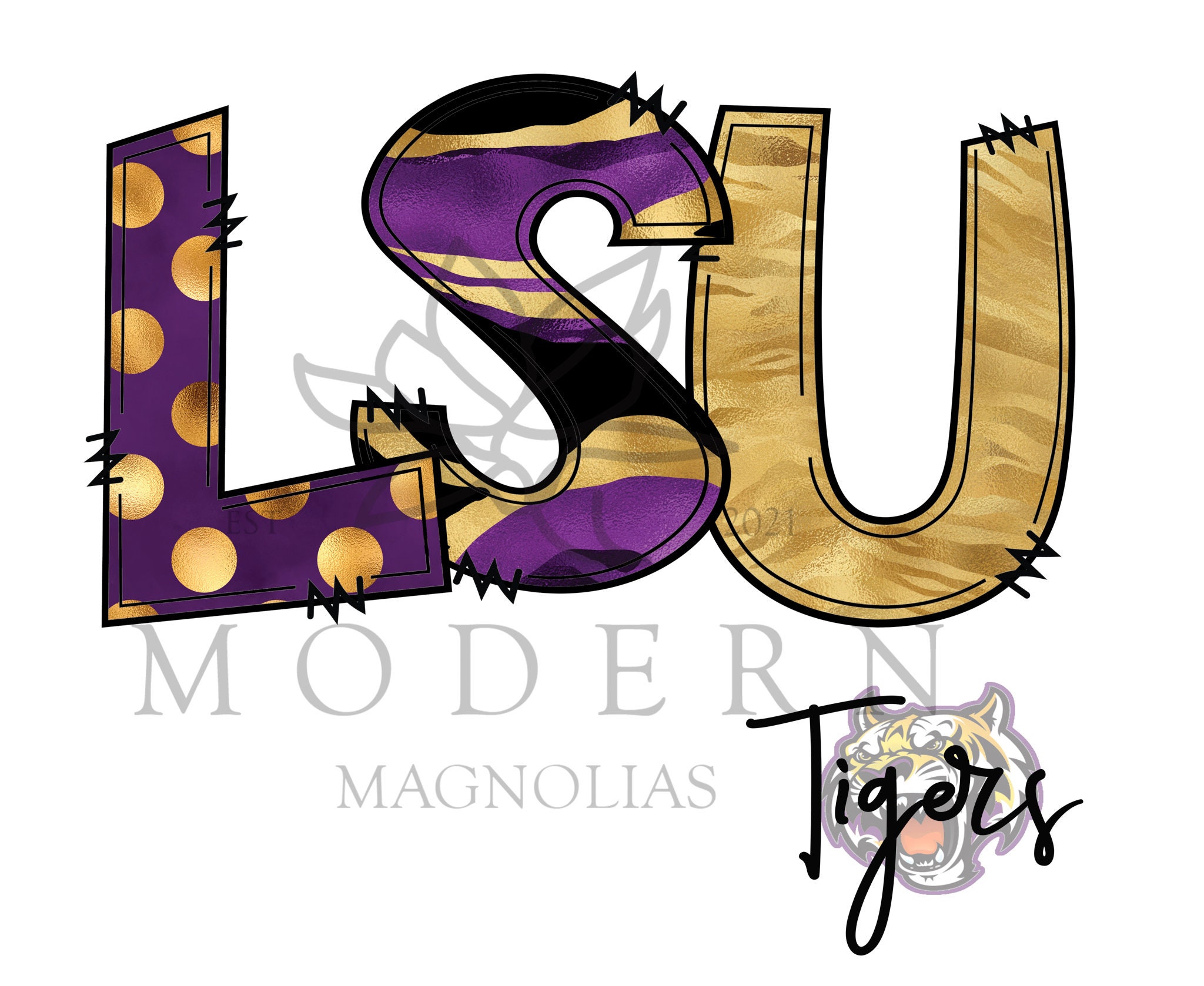 LSU Tigers Sublimation Print