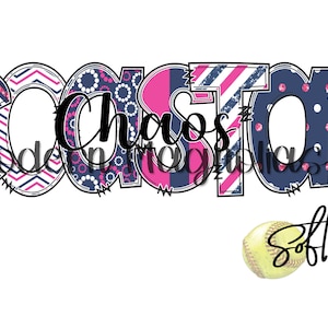 Coastal Chaos Softball Sublimation Transfer