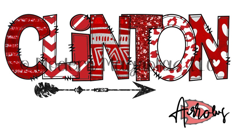 Clinton Arrows Digital PNG - Etsy