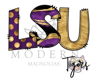 Tigers LSU Louisiana Digital PNG