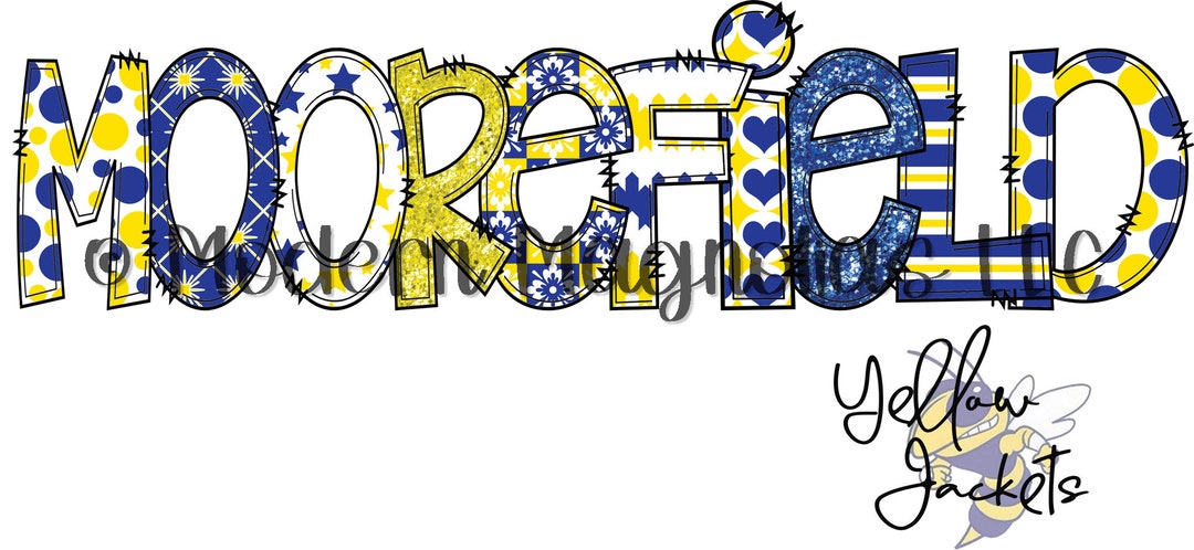 Moorefield Sign Moorefield Yellow Jackets PNG Digital Download - Etsy