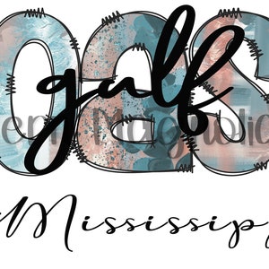 Gulfcoast,MS,Mississippi PNG Digital Download