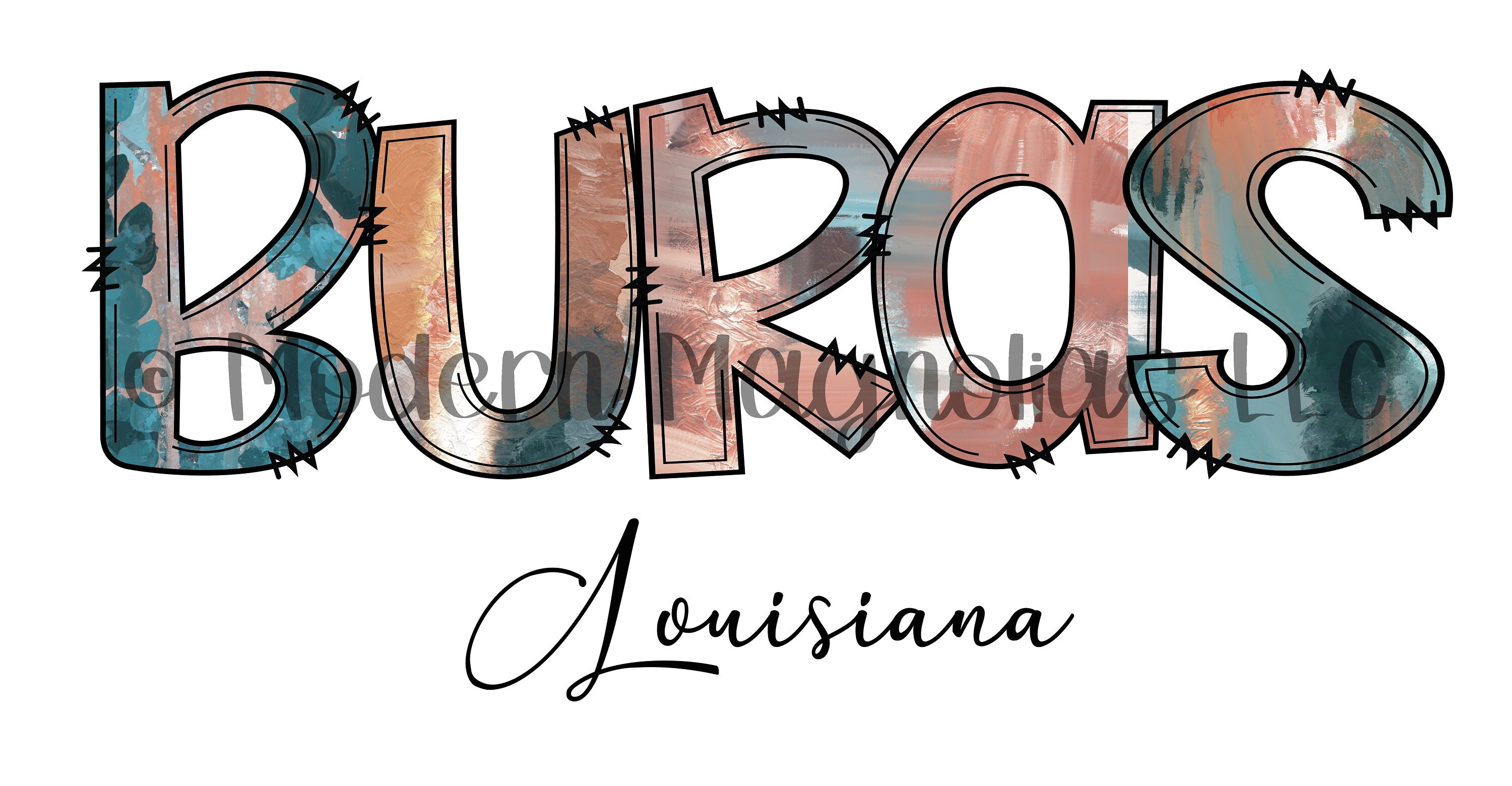 Buras Louisiana Sublimation Print