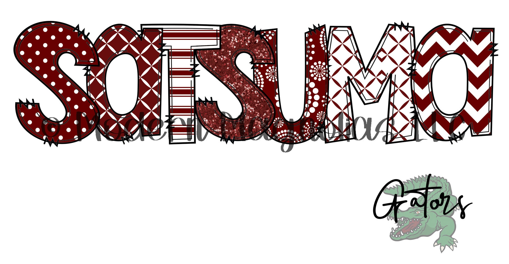 Satsuma Gators PNG Digital Transfer Etsy