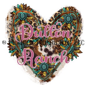 Dutton Ranch Sublimation Design