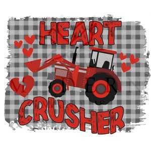 Heart Crusher Valentine Sublimation Print