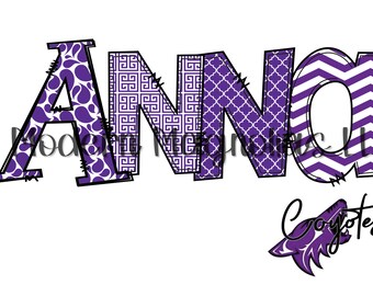 Anna Coyotes Digital PNG
