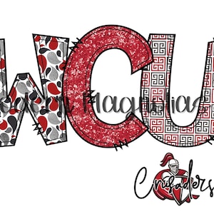 WCU Crusaders Digital PNG