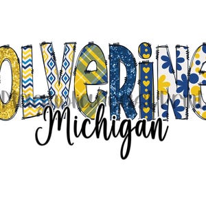Michigan Wolverines Digital PNG