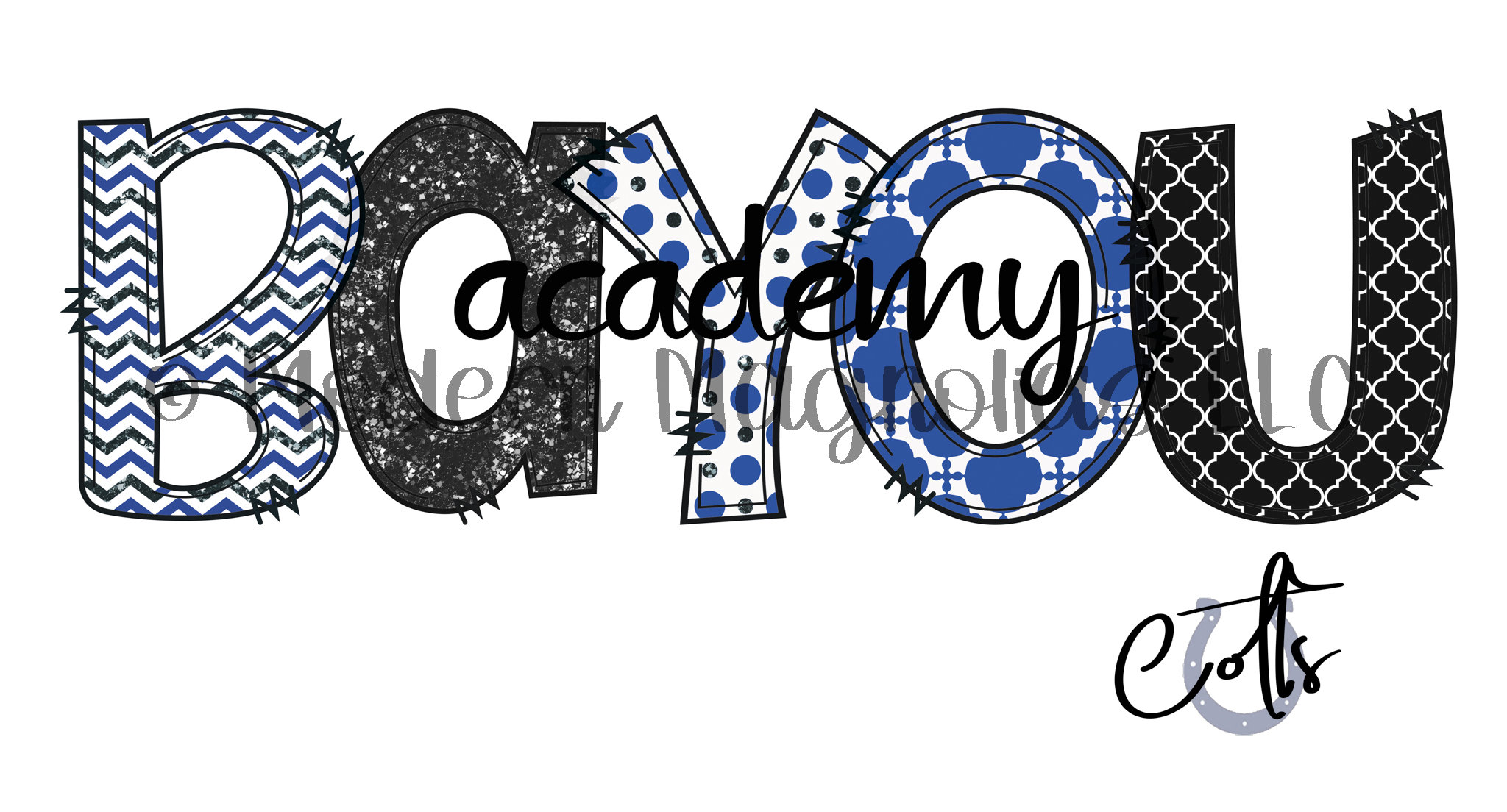 Bayou Academy Colts PNG Digital Transfer Etsy