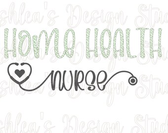 home health nurse png RN svg digital download
