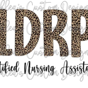 LDRP leopard print CNA png and svg digital download