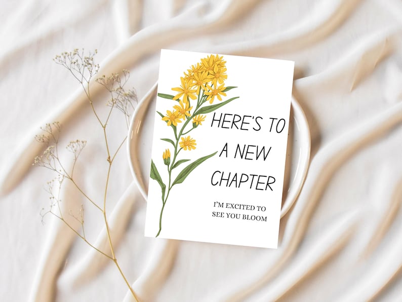 A New Chapter Congratulations Card | Graduation Card | Good Luck Card ...