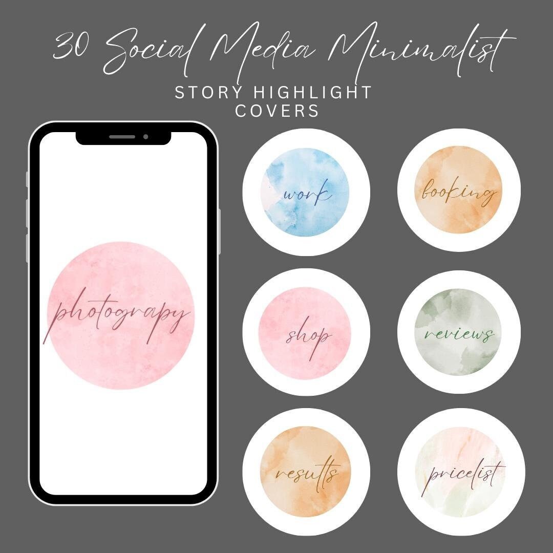 DIY Editable Instagram Highlight Covers for Photographers, Bloggers ...