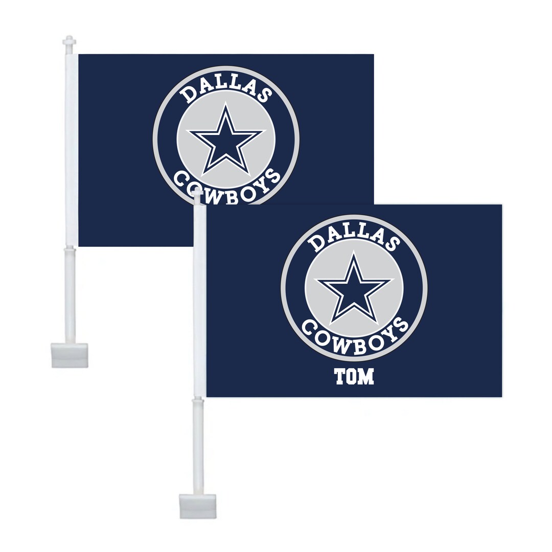 Personalized Dallas Cowboys Car Flag. Your Logo Photo or Etsy