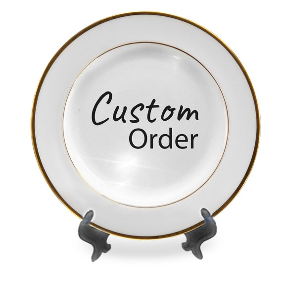 Custom Name Plate Wedding Cake Plate Custom Plate Etsy Singapore