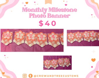 Monthly milestone photo banner