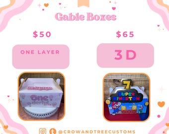 Gable Boxes Party Favor boxes Party favor bags