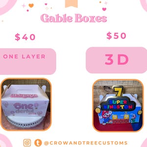 Gable Boxes Party Favor boxes Party favor bags