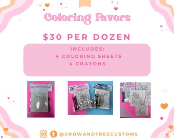 Coloring Favors