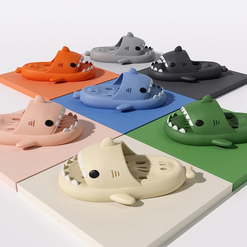 ULTRA SOFT Shark Slippers Shark Slides Shark Sandals - Etsy