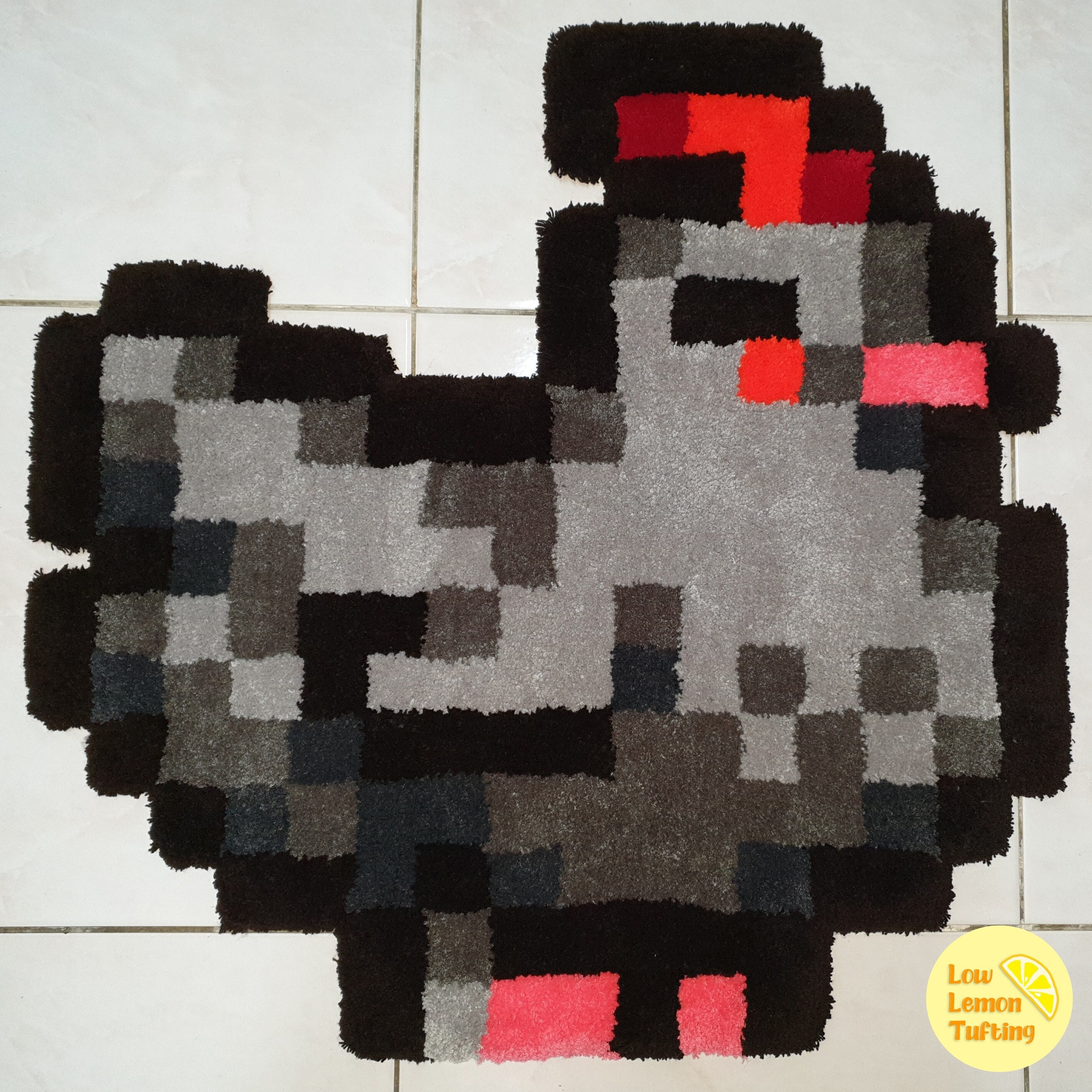 Stardew Valley Void Chicken Tufted Rug Etsy