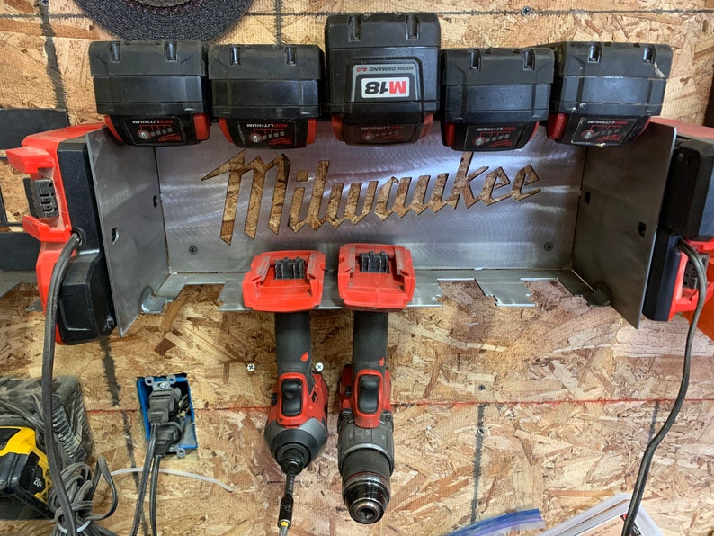 Milwaukee Battery / Tool Hanger Etsy