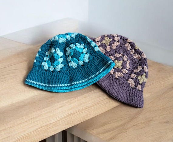 Hand made crochet hat w/ Floral Accent Amazon.com: Handmade Crochet Beanie Hat with Chiffon Flower  main image 3