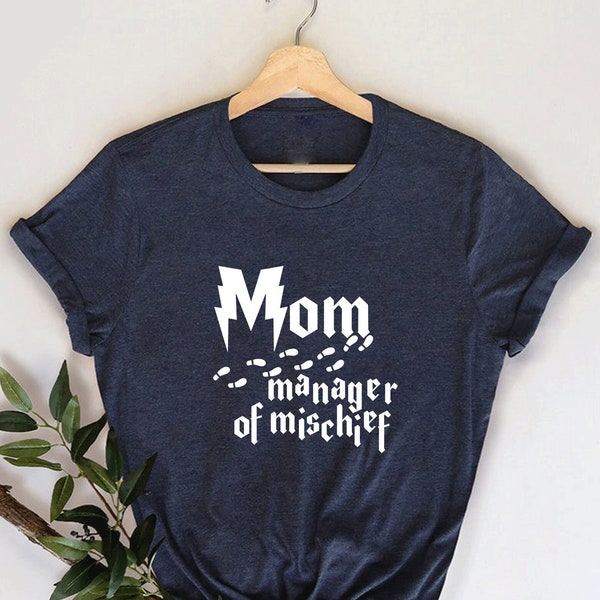 Magical Mom Shirt, Mom Shirt, Manager of Mischief Shirt, Fantastic Mama Shirt, Mothers Day Gift, Funny Mom Tee, Wizard Mom Shirt