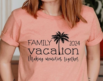 Family Vacation Shirt, 2024 Family Trip Shirt, Holiday T-shirt, Memories Together Shirt, Vacay Mode Shirt, Vacation Squad Tee, Family Cruise