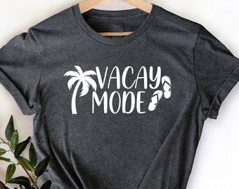 Chemise Vacay Mode, t-shirts vacances d'été, chemises de plage pour femme, t-shirt vacances d'été 2024, chemise de camping, chemise de voyage, t-shirt road trip
