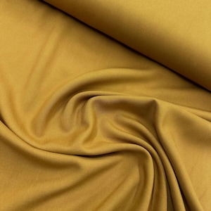 Solid Color Viscose Fabric: 100% Natural Beech Wood Cellulose, 55&quot; Wide