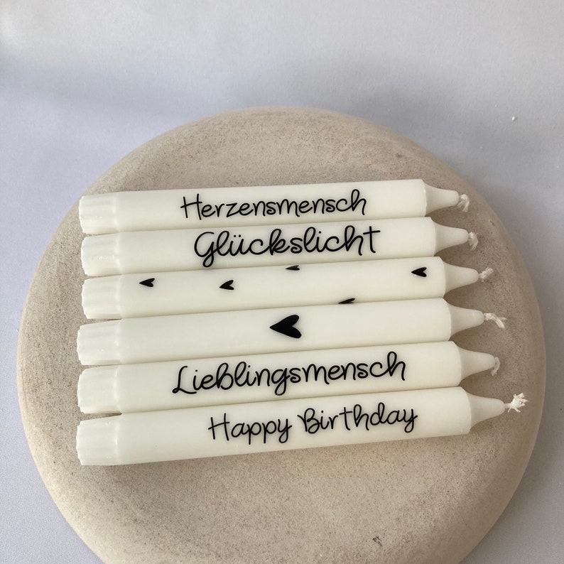 Glückslicht Geschenkbox mit Kerzenhalter 2 Häuschen aus Raysin, personalisierte Kerze , Geschenkset Bild 2