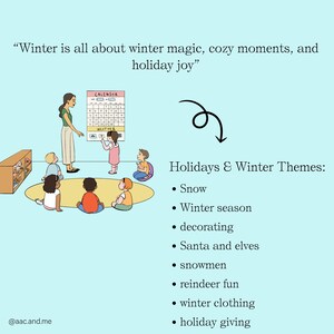 Holiday Fun & Winter Magic AAC Circle Time Slides | Editable Google Slides with Core Boards image 5