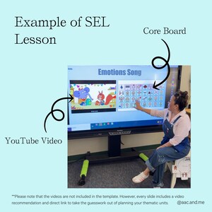 Holiday Fun & Winter Magic AAC Circle Time Slides | Editable Google Slides with Core Boards image 7