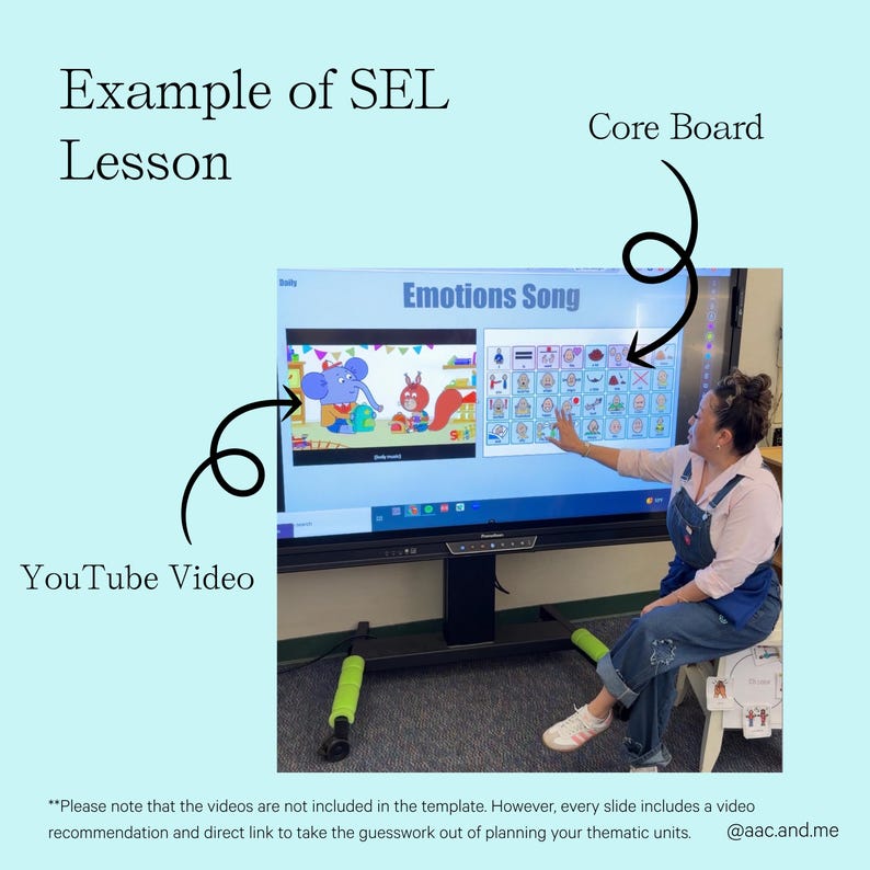 Holiday Fun & Winter Magic AAC Circle Time Slides | Editable Google Slides with Core Boards image 7