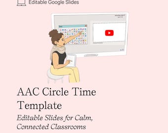 AAC Circle Time Slides | Editable Google Slides with Core Boards
