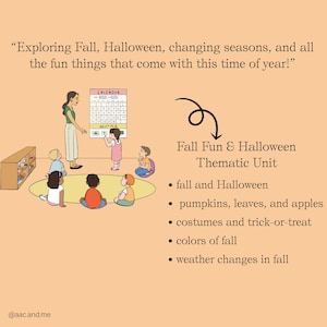 Herbstspaß & Halloween: AAC-Kreisgespräch-Folien | Bearbeitbare Google-Folien mit Kerntafeln Bild 5