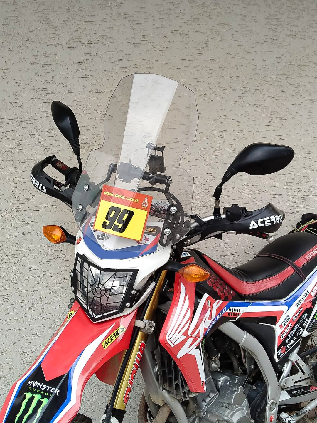 Honda CRF 250L/300L unbreakable windshield polycarbonate Etsy 日本