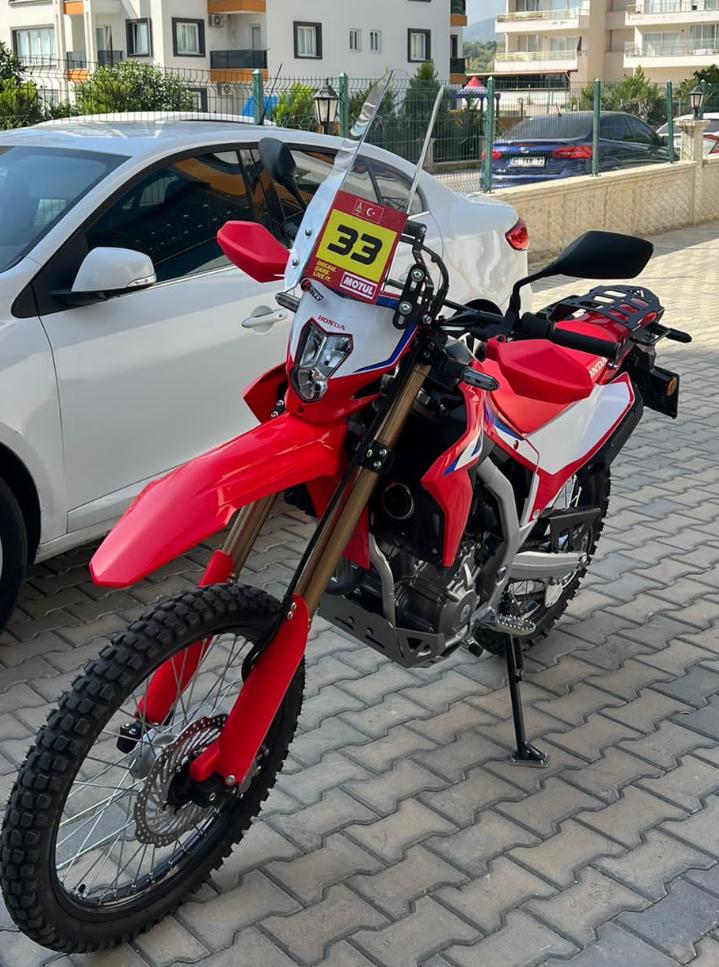 Pare-brise Moto Pour Honda CRF250L/CRF300L – Polycarbonate Incassable, Support Acier – Clair, Fumé Léger Ou Sombre – Installation Facile Sans Perçage