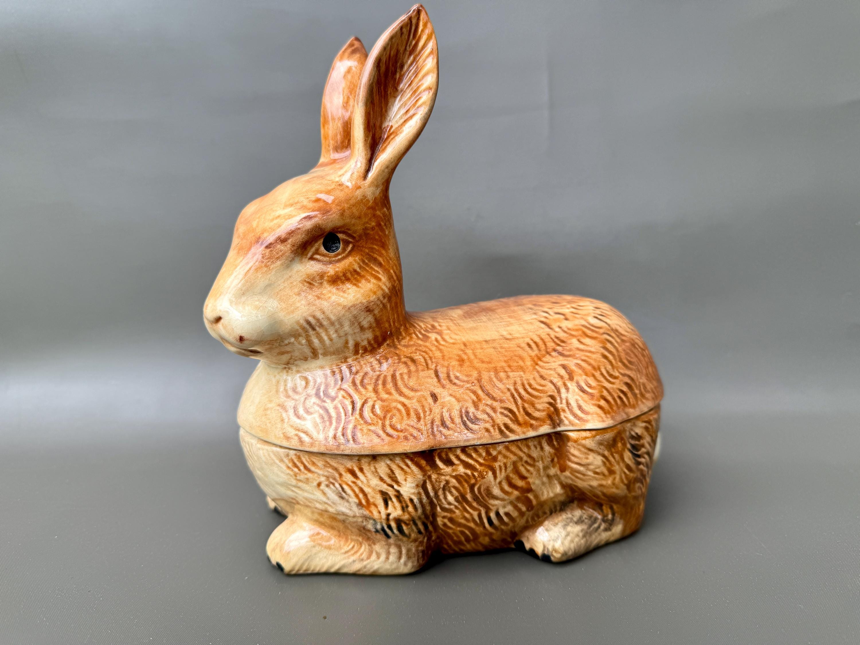 【リュヌとリュカさま】vintage pot ୨୧ ウサギさんの テリーヌポット リュヌとリュカさま】vintage pot ୨୧ ウサギさんの テリーヌポット