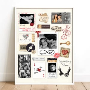 Personalized Valentine Gifts For Him, Custom Matchbox Art For Boyfriend, Anniversary Gift immagine 16