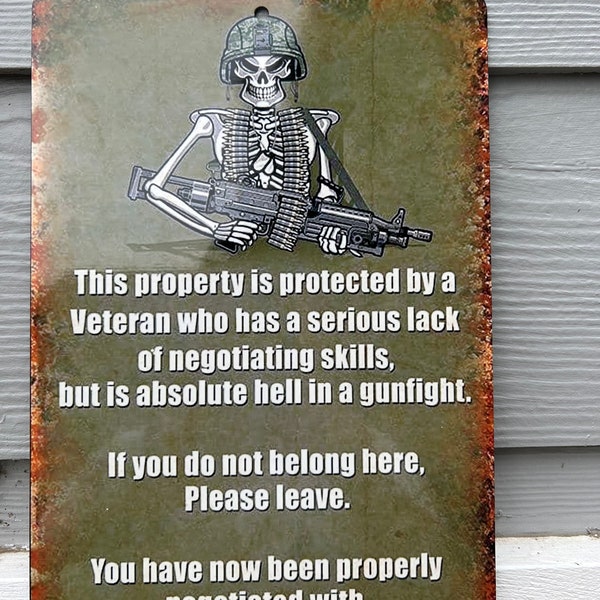 Protected by a Veteran Etsy